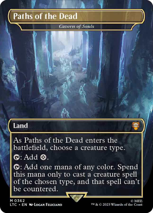 Paths of the Dead Cavern of Souls Borderless 362 (Commander: The Lord of the Rings: Tales of Middle-earth)  - Borderless Foil | Good Games Morley