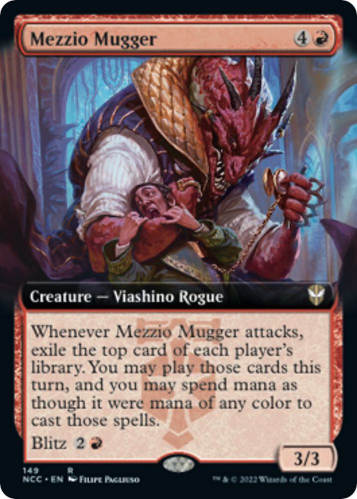 Mezzio Mugger Extended Art 149 (Commander: Streets of New Capenna)  | Good Games Morley