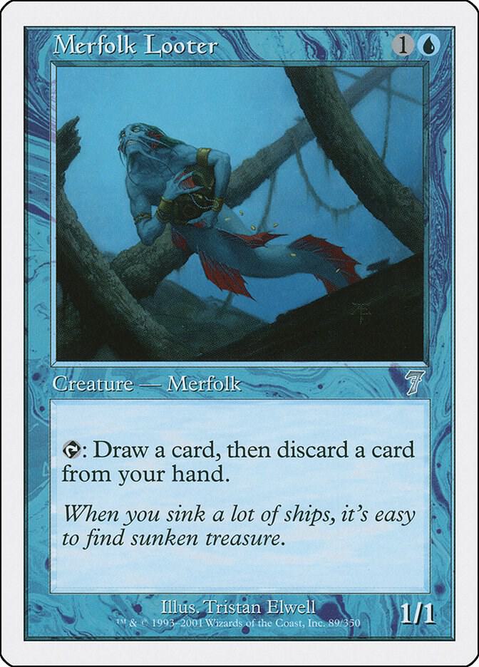 Merfolk Looter 89/350 (7th Edition)  | Good Games Morley