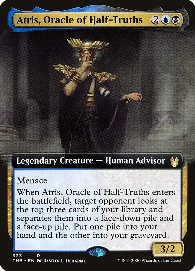 Atris, Oracle of Half-Truths (Extended Art) [Theros Beyond Death] | Good Games Morley