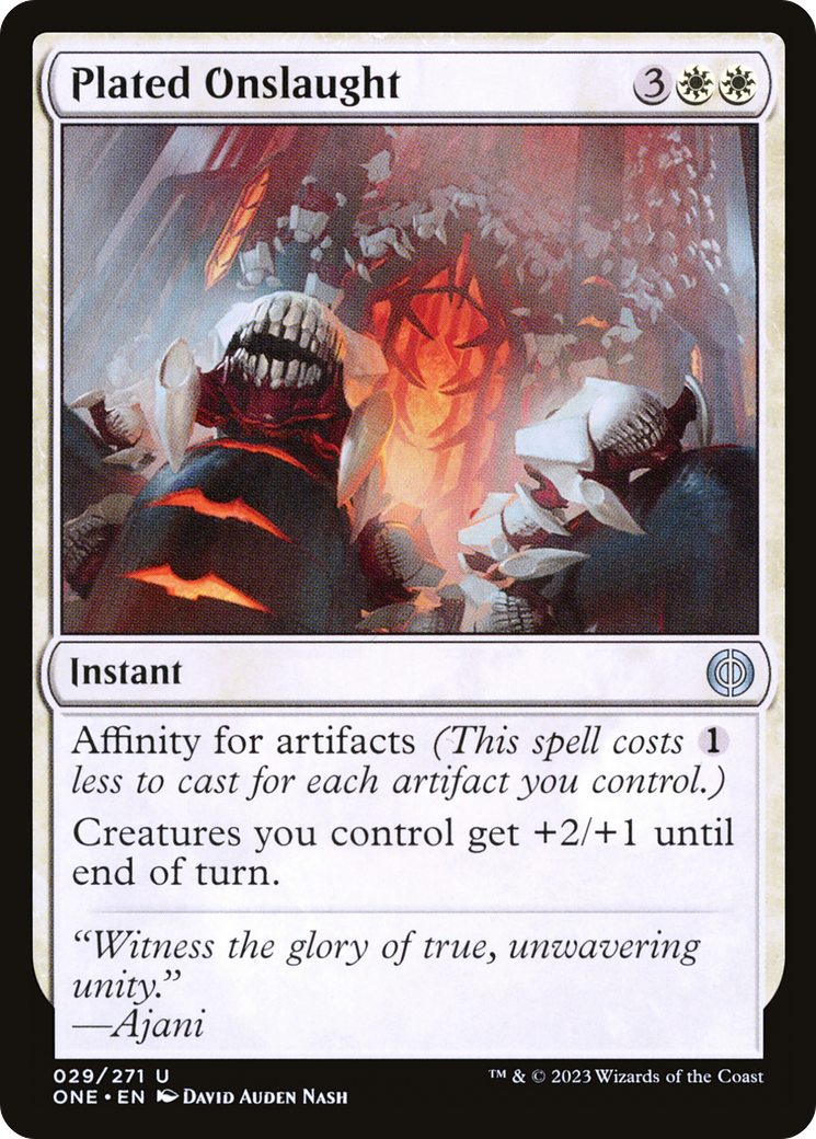 Plated Onslaught [Phyrexia: All Will Be One] | Good Games Morley