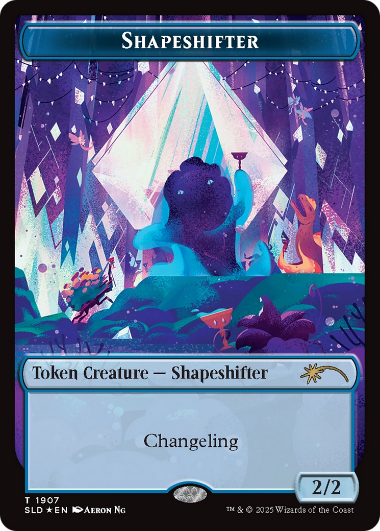 Shapeshifter Token (1907) (Double Rainbow Foil) [Secret Lair Drop Series] | Good Games Morley