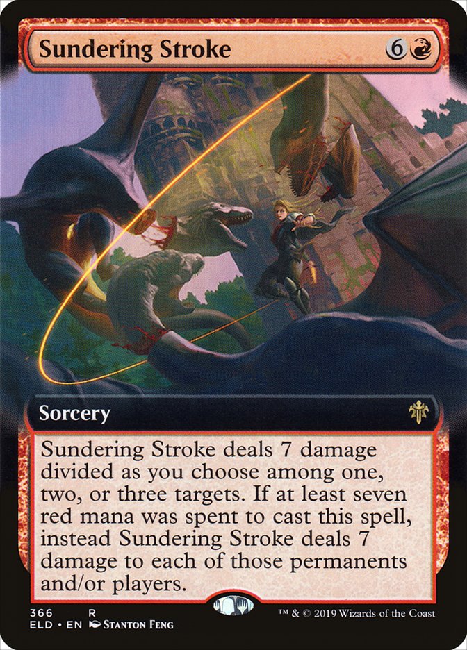 Sundering Stroke (Extended Art) [Throne of Eldraine] | Good Games Morley
