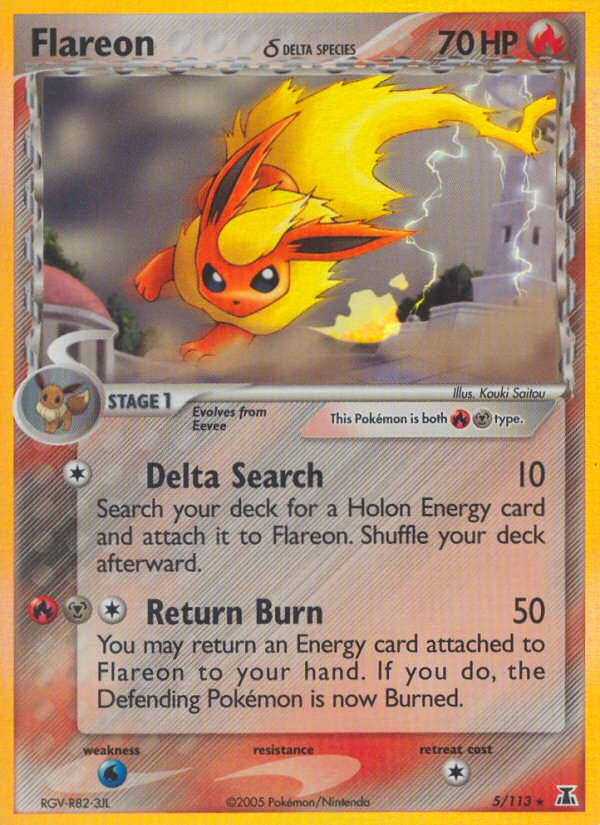 Flareon (5/113) (Delta Species) [EX: Delta Species] | Good Games Morley