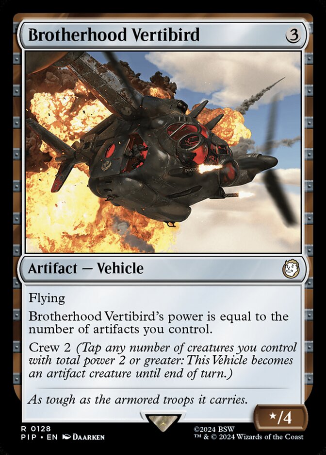 Brotherhood Vertibird 128/326 (Universes Beyond: Fallout)  | Good Games Morley