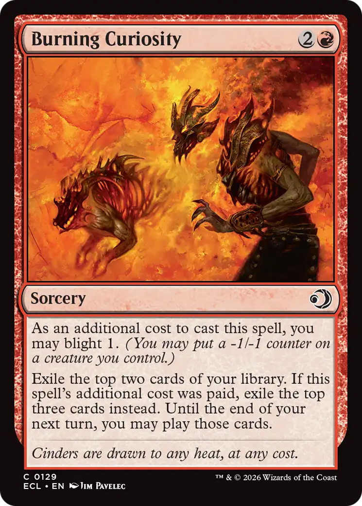 Burning Curiosity [Lorwyn Eclipsed] | Good Games Morley