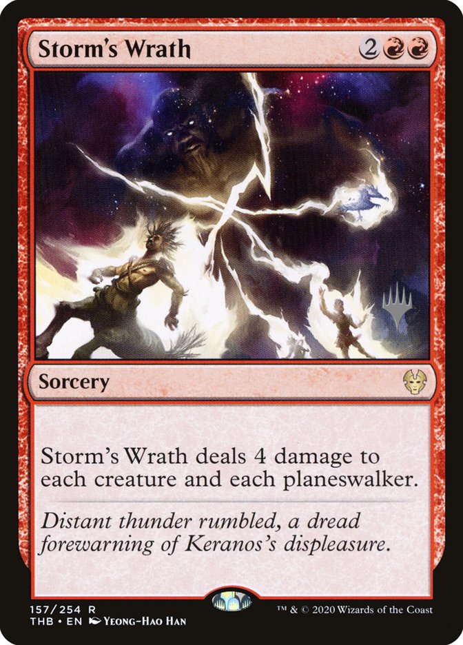 Storm's Wrath (Promo Pack) [Theros Beyond Death Promos] | Good Games Morley
