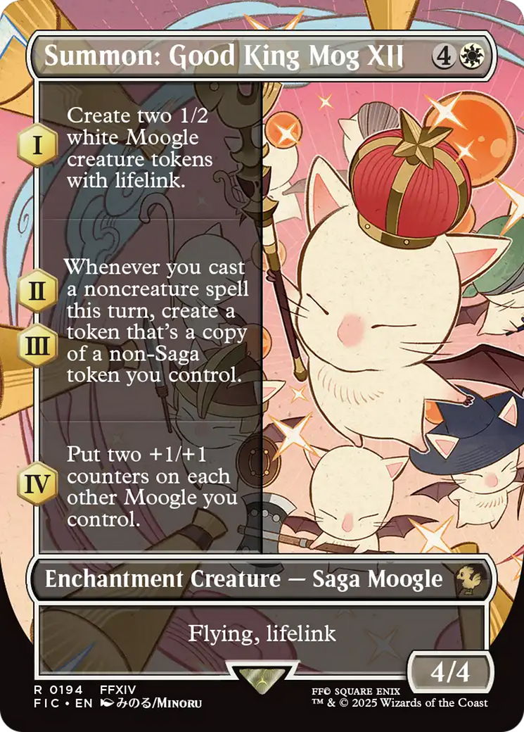 Summon: Good King Mog XII (Borderless) [FINAL FANTASY Commander] | Good Games Morley