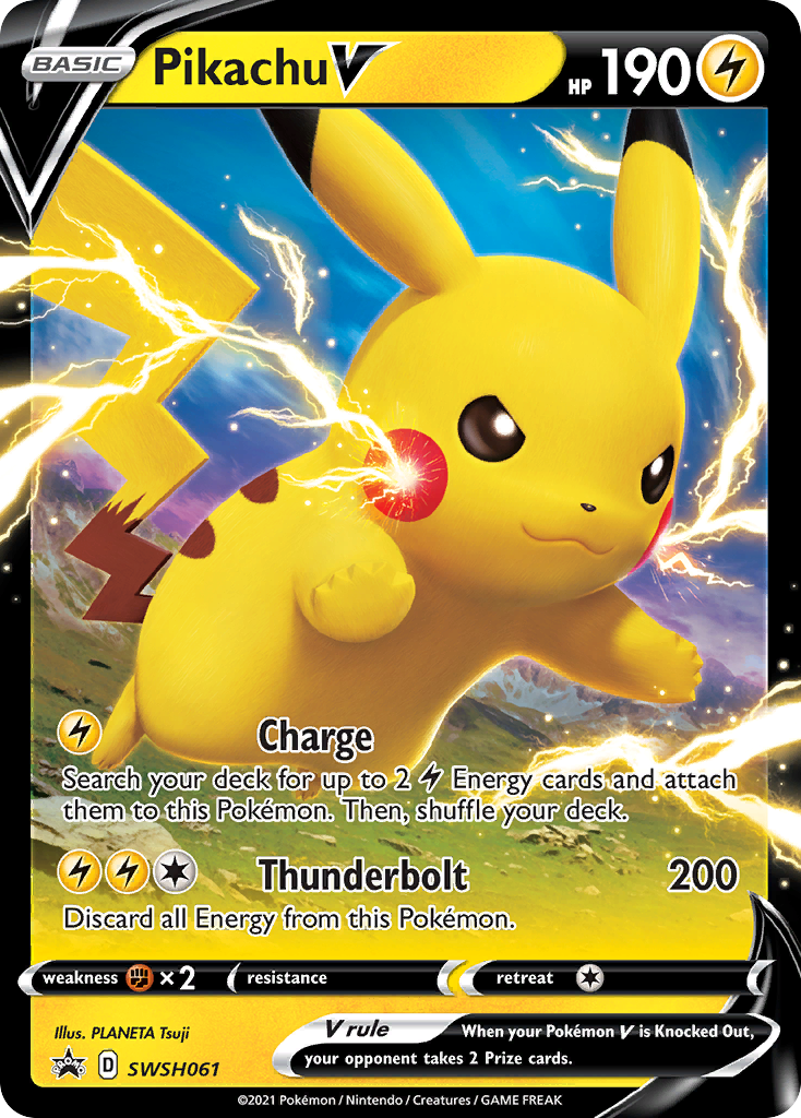 Pikachu V (SWSH061) [Sword & Shield: Black Star Promos] | Good Games Morley