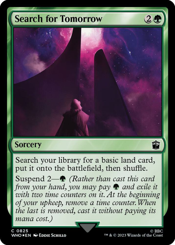 Search for Tomorrow 825/331 (Universes Beyond: Doctor Who)  - Surge Foil | Good Games Morley