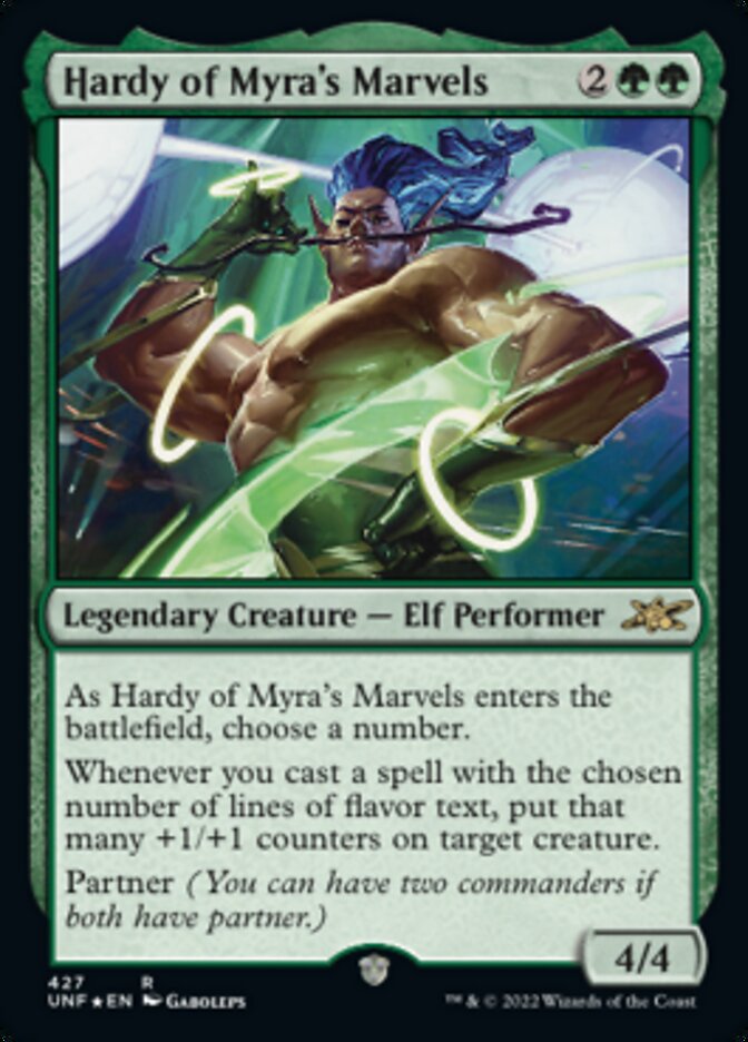 Hardy of Myra's Marvels (Galaxy Foil) [Unfinity] | Good Games Morley