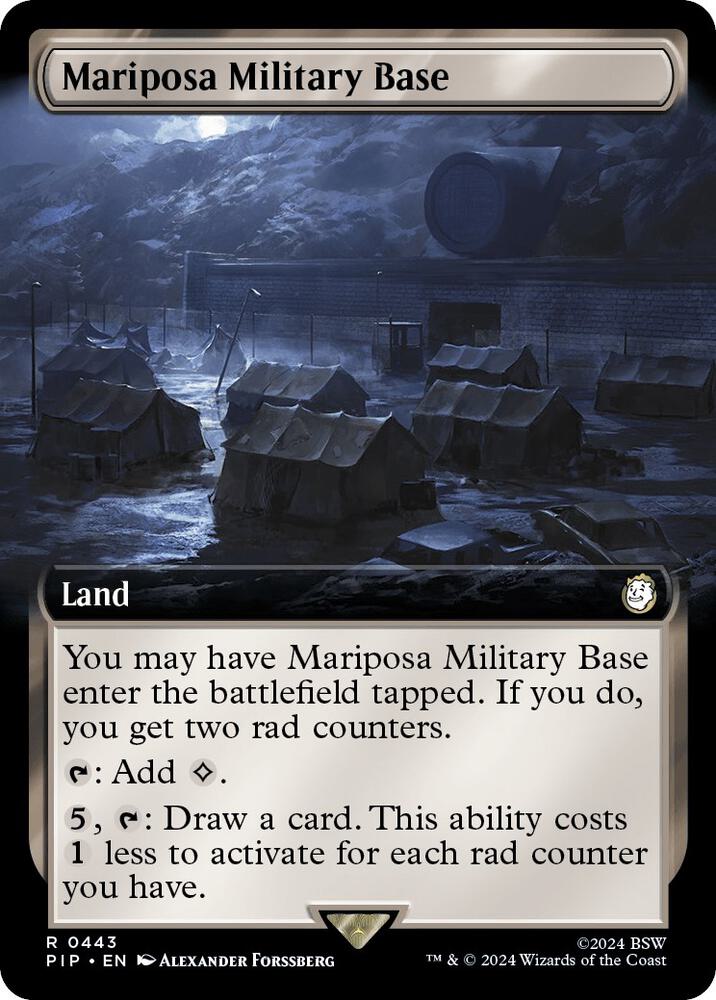 Mariposa Military Base 443/326 (Universes Beyond: Fallout)  - Extended Art | Good Games Morley
