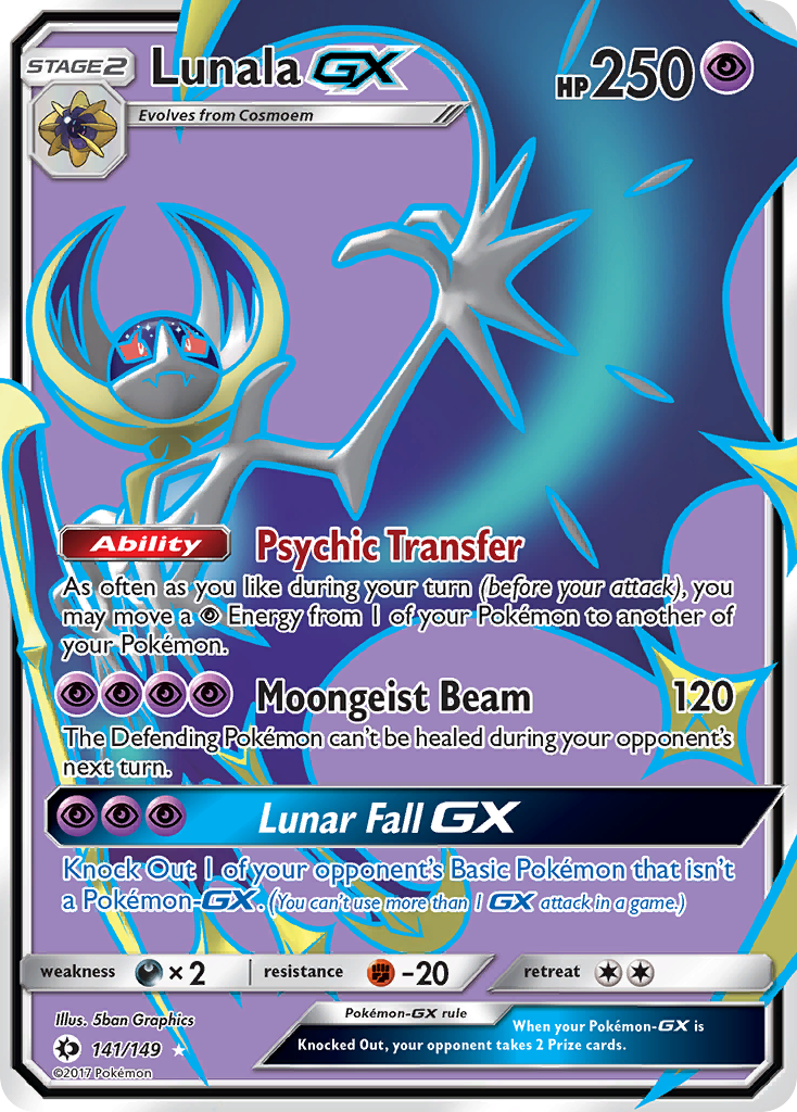 Lunala GX (141/149) [Sun & Moon: Base Set] | Good Games Morley