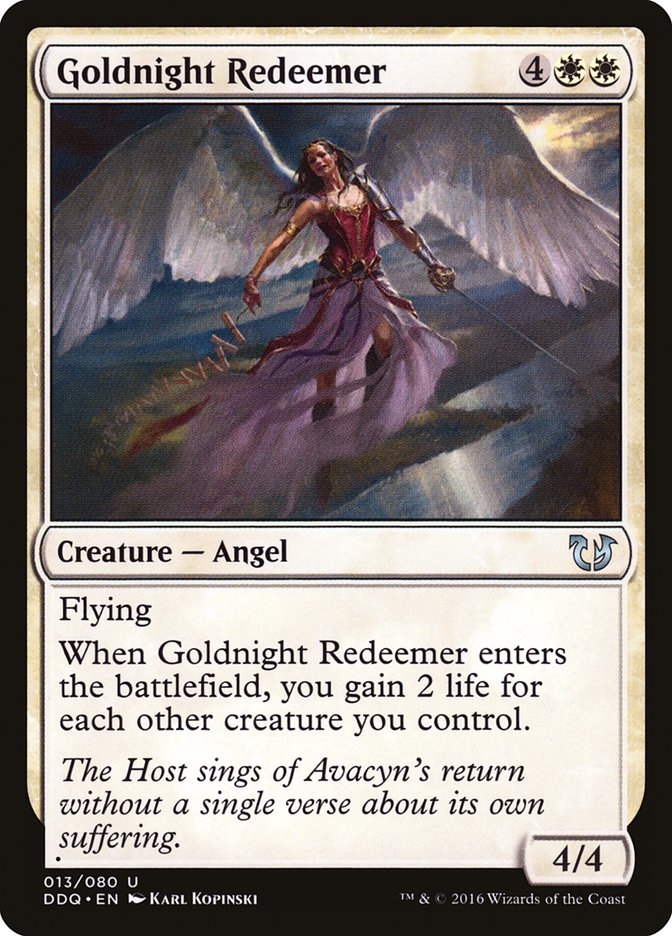 Goldnight Redeemer 13/80 (Duel Decks: Blessed vs. Cursed)  | Good Games Morley