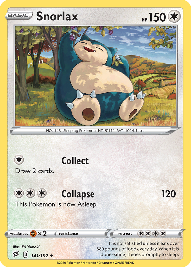 Snorlax (141/192) (Cosmos Holo) [Sword & Shield: Rebel Clash] | Good Games Morley