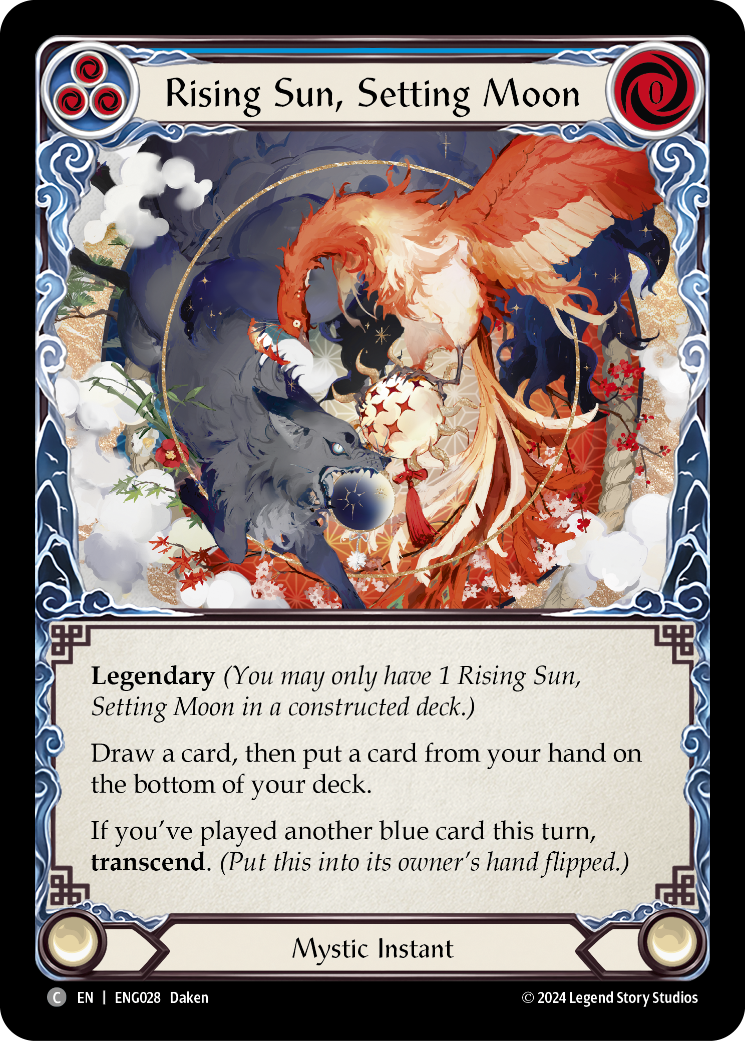 Rising Sun, Setting Moon [ENG028] (Part the Mistveil Enigma Blitz Deck) | Good Games Morley