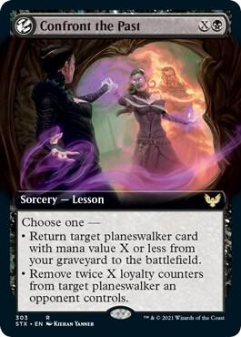 Confront the Past Extended Art 303 (Strixhaven: School of Mages)  | Good Games Morley