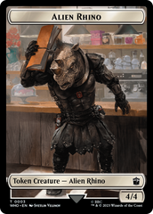 Alien Rhino // Mutant Double-Sided Token [Doctor Who Tokens] | Good Games Morley