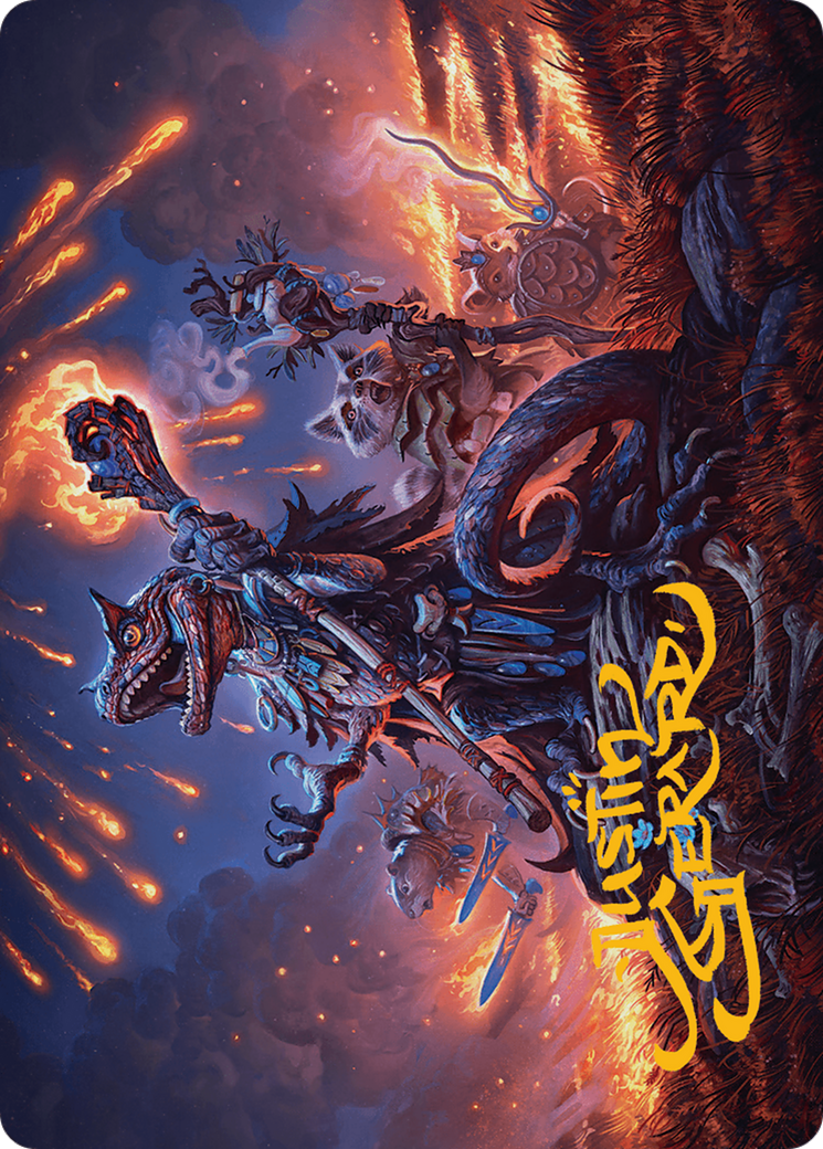 Valley Flamecaller Art Card (Gold-Stamped Signature) [Bloomburrow Art Series] | Good Games Morley