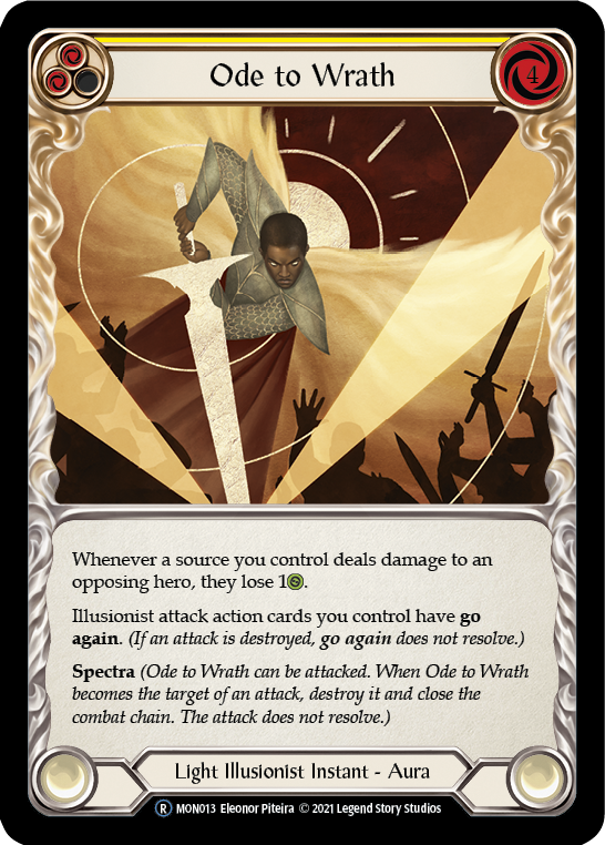 Ode to Wrath [U-MON013-RF] (Monarch Unlimited)  Unlimited Rainbow Foil | Good Games Morley