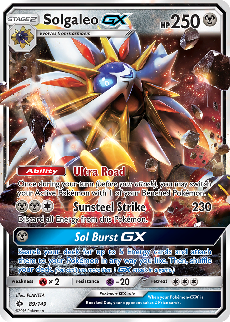 Solgaleo GX (89/149) [Sun & Moon: Base Set] | Good Games Morley