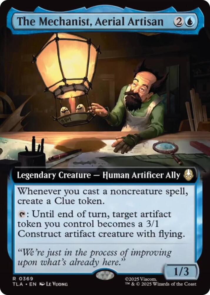 The Mechanist, Aerial Artisan 369 (Avatar: The Last Airbender)  - Extended Art Foil | Good Games Morley