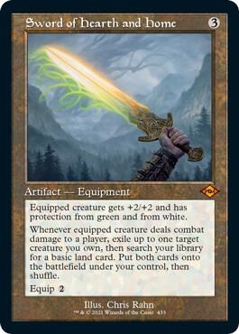 Sword of Hearth and Home Retro Frame Foil Etched 433 (Modern Horizons 2)  - Foil | Good Games Morley