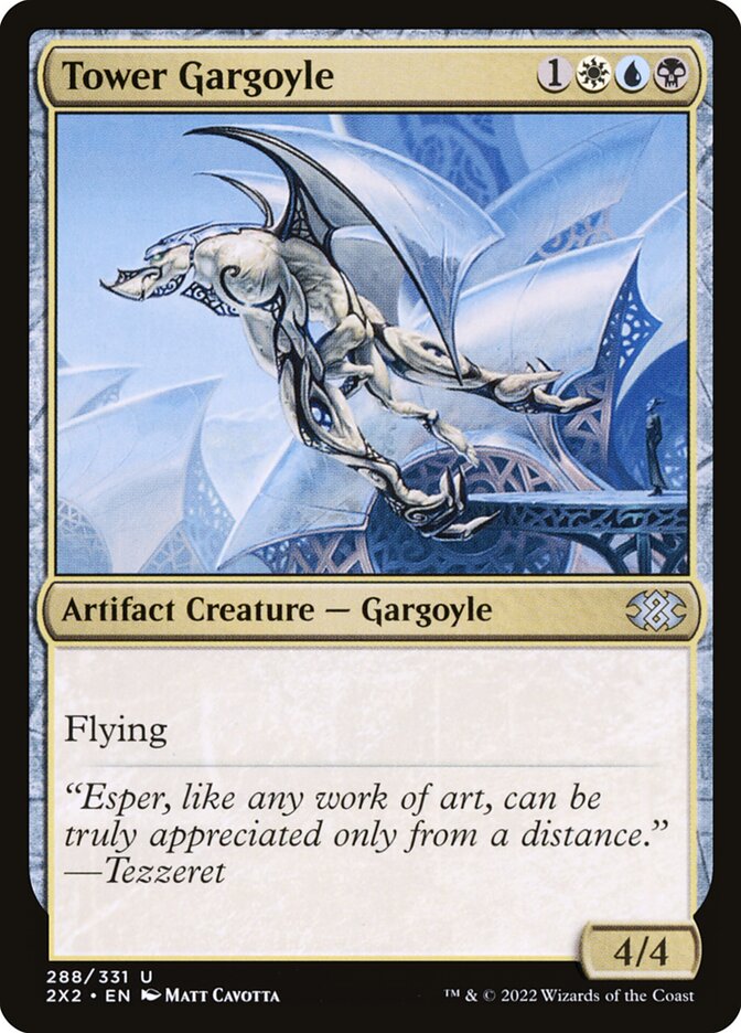 Tower Gargoyle 288/331 (Double Masters 2022)  - Foil | Good Games Morley