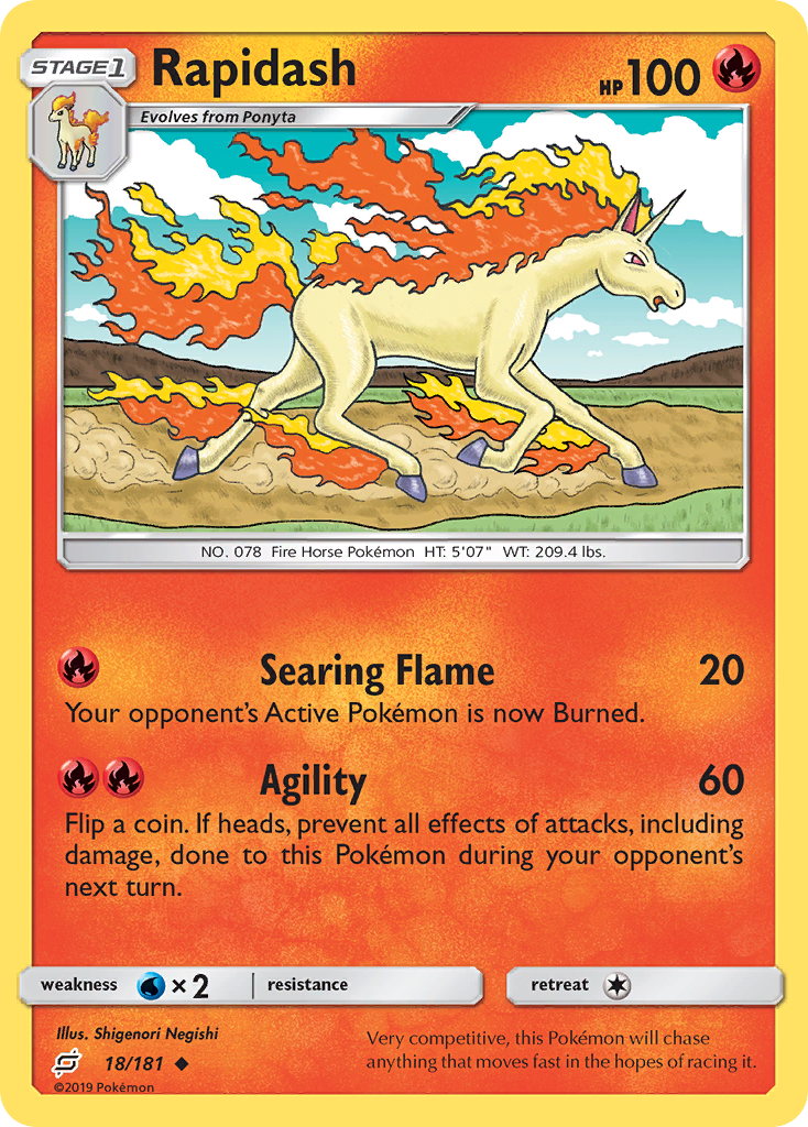 Rapidash (18/181) [Sun & Moon: Team Up] | Good Games Morley