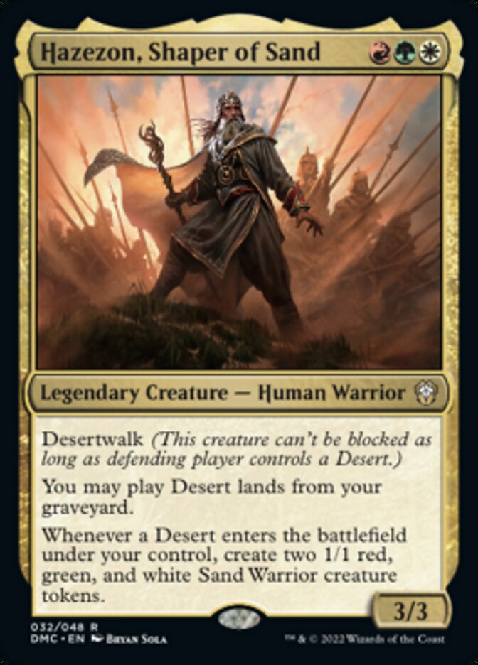 Hazezon, Shaper of Sand [Dominaria United Commander] | Good Games Morley