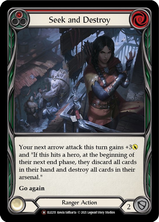 Seek and Destroy [U-ELE215] (Tales of Aria Unlimited)  Unlimited Rainbow Foil | Good Games Morley