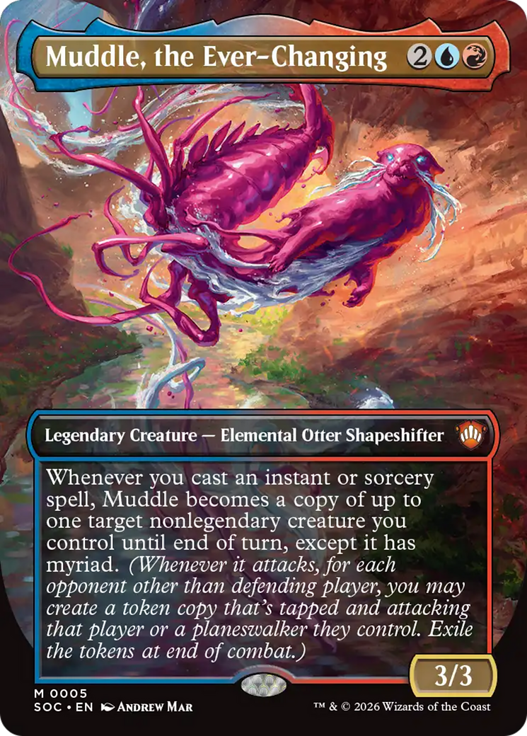 Muddle, the Ever-Changing (Borderless) [Secrets of Strixhaven Commander] | Good Games Morley