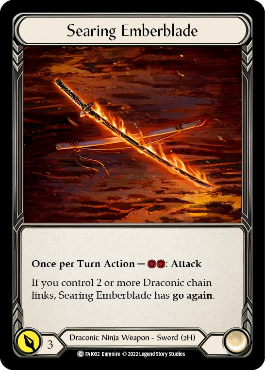 Searing Emberblade [FAI002] (Uprising Fai Blitz Deck) | Good Games Morley