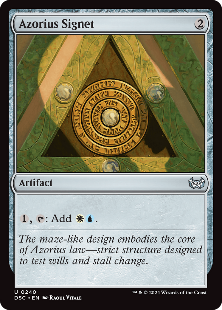 Azorius Signet [Duskmourn: House of Horror Commander] | Good Games Morley