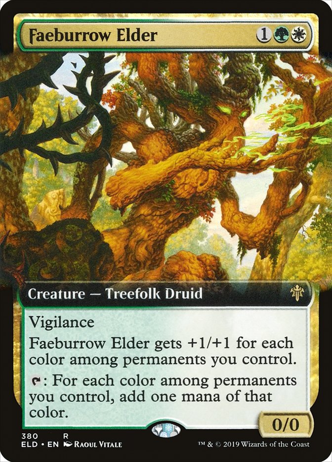 Faeburrow Elder (Extended Art) [Throne of Eldraine] | Good Games Morley