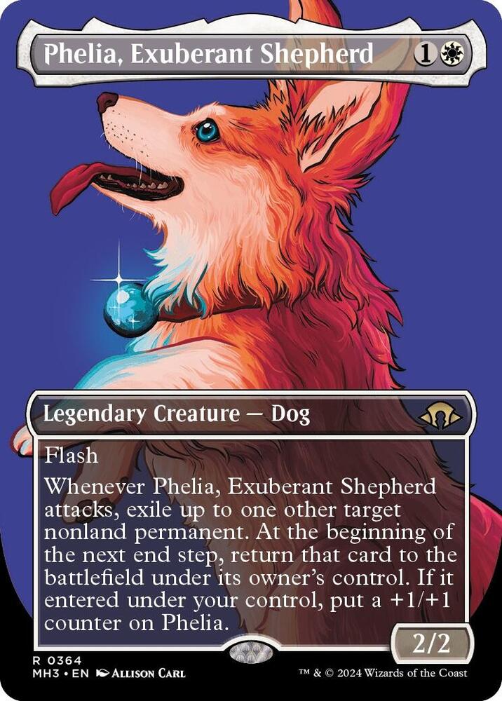 Phelia, Exuberant Shepherd 364/319 (Modern Horizons 3)  - Borderless Foil | Good Games Morley