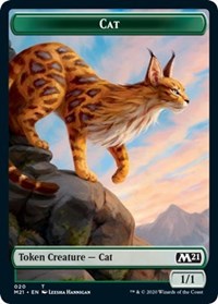 Cat (020) // Zombie Double-Sided Token [Core Set 2021 Tokens] | Good Games Morley