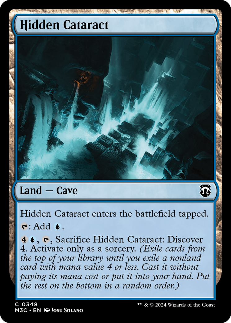 Hidden Cataract (Ripple Foil) [Modern Horizons 3 Commander] | Good Games Morley