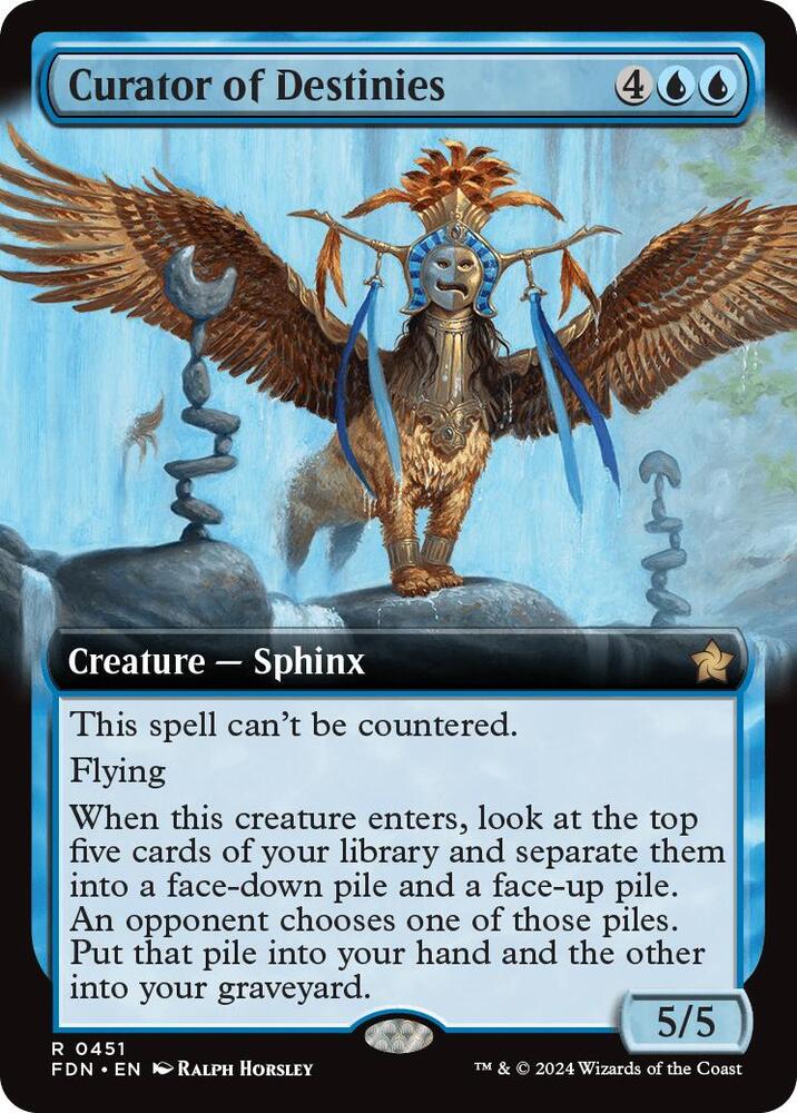 Curator of Destinies 451/291 (Foundations)  - Extended Art Foil | Good Games Morley