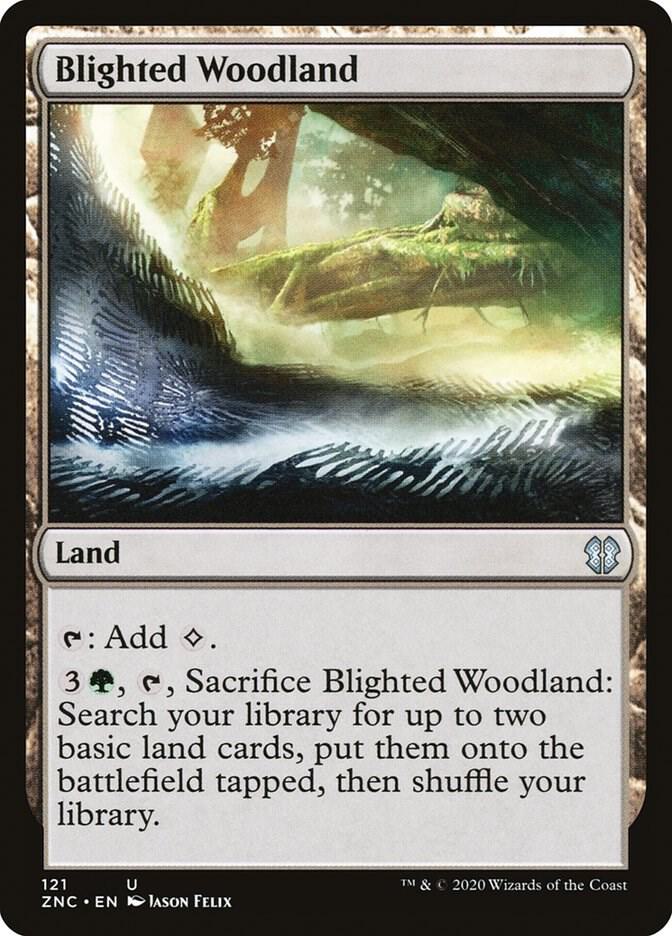 Blighted Woodland 121/142 (Commander: Zendikar Rising)  | Good Games Morley