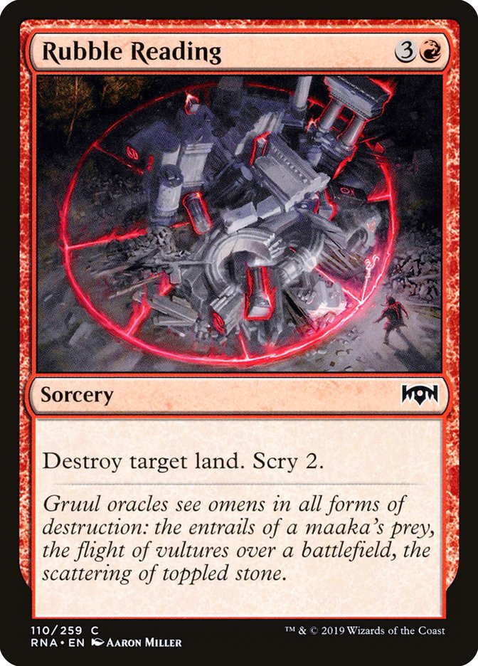 Rubble Reading 110/259 (Ravnica Allegiance)  - Foil | Good Games Morley