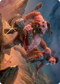 Dwarven Reinforcements Art Card (Gold-Stamped Signature) [Kaldheim Art Series] | Good Games Morley