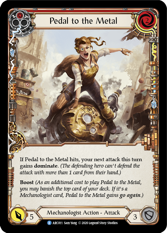 Pedal to the Metal (Red) [U-ARC011] (Arcane Rising Unlimited)  Unlimited Normal | Good Games Morley