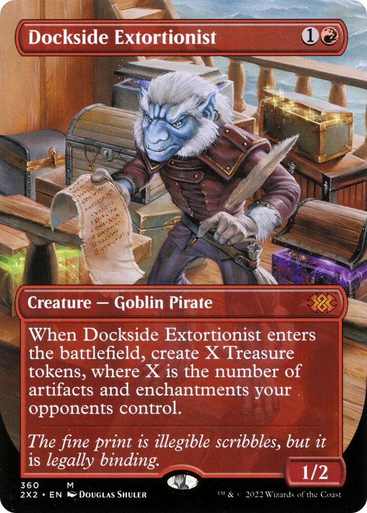 Dockside Extortionist Borderless 360/331 (Double Masters 2022)  - Foil | Good Games Morley