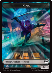 Treasure // Ninja Double-Sided Token [Teenage Mutant Ninja Turtles Commander Tokens] | Good Games Morley