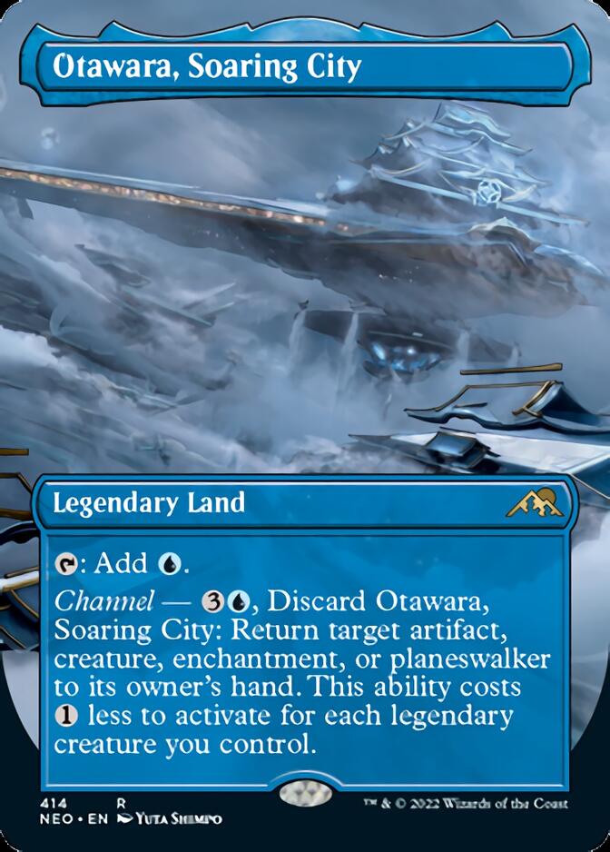 Otawara, Soaring City (Borderless Alternate Art) [Kamigawa: Neon Dynasty] | Good Games Morley