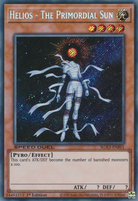 Helios - The Primordial Sun [SGX3-ENF01] Secret Rare | Good Games Morley