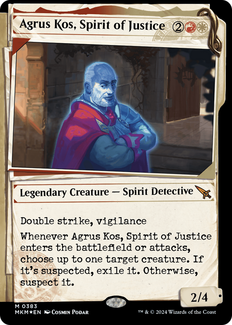 Agrus Kos, Spirit of Justice (Showcase) (Invisible Ink) [Murders at Karlov Manor] | Good Games Morley