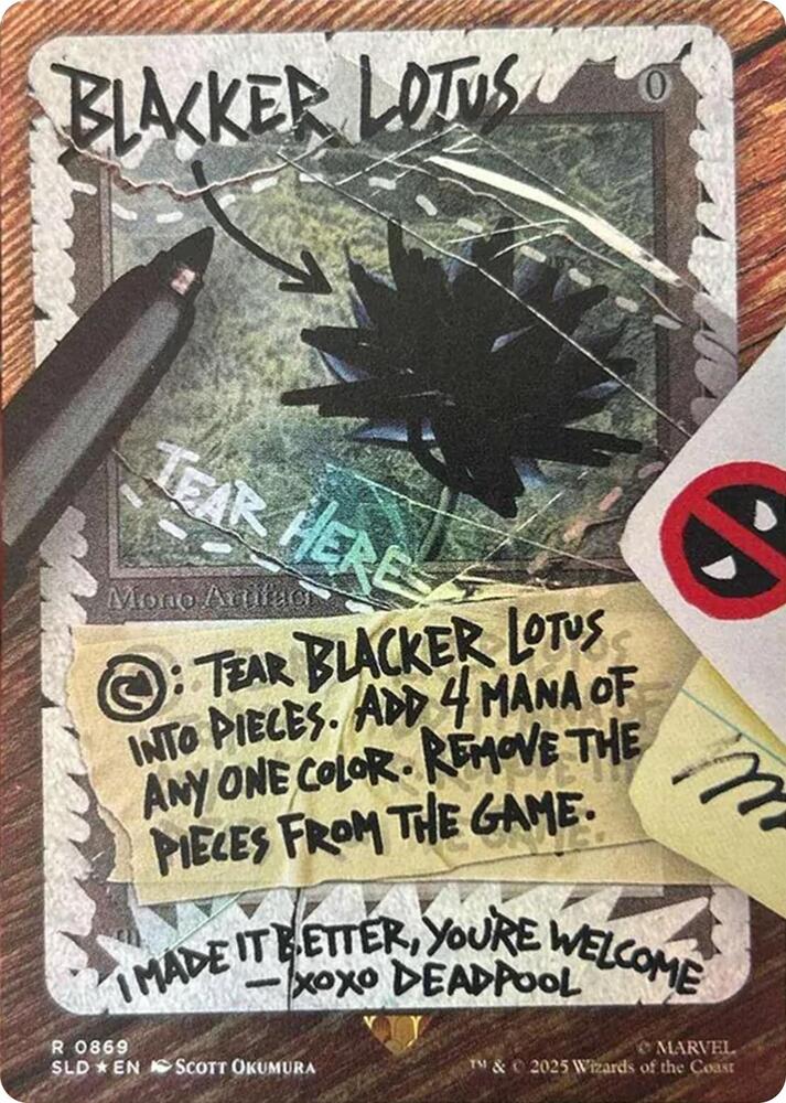 Blacker Lotus 869 (Secret Lair Drop Series)  - Showcase Rainbow Foil | Good Games Morley