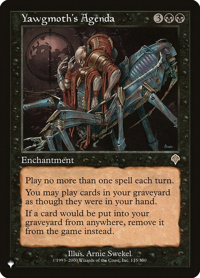 Yawgmoth's Agenda [The List] | Good Games Morley